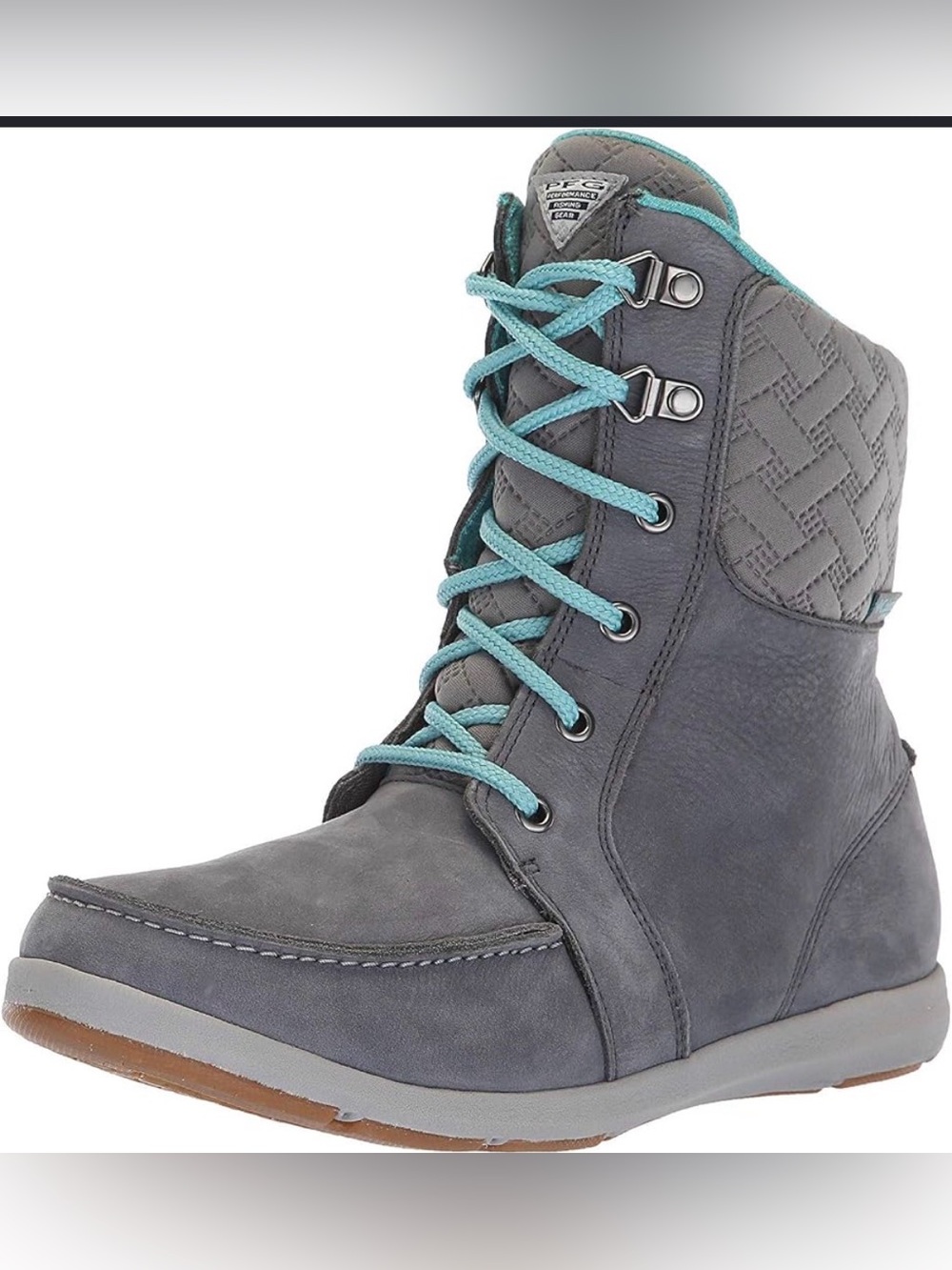 Columbia PFG Women's Graphite, Pacific Rim Lace-Up Ankle Boot - Like New!